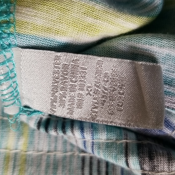 Charlotte Russe Teal Multicolored Stripped Plastic Sequined Tank - Picture 5 of 5